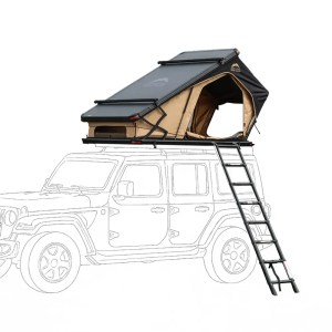 Wild Land New design triangle hard shell aluminum car roof top tent