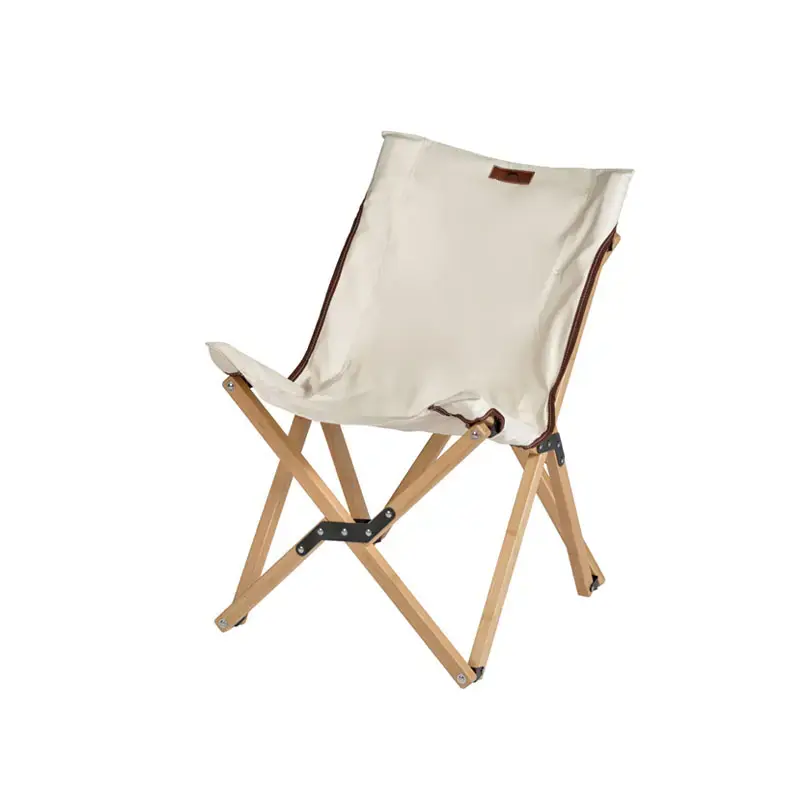 WildLand Camping Gear | Canvas Bamboo Chair - Portable High Quality Bamboo Chair for Camping, Hiking and Picnic