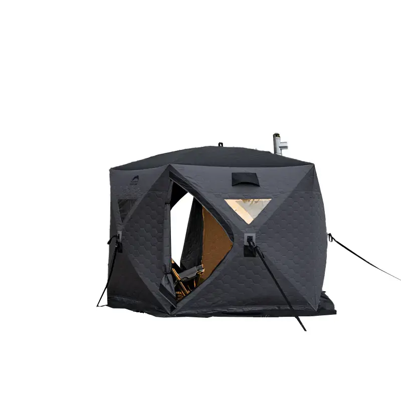Star Hub Tent Portable Pop Up Ice Fishing Angler Thermal Hub Shelter Tent - Image 2