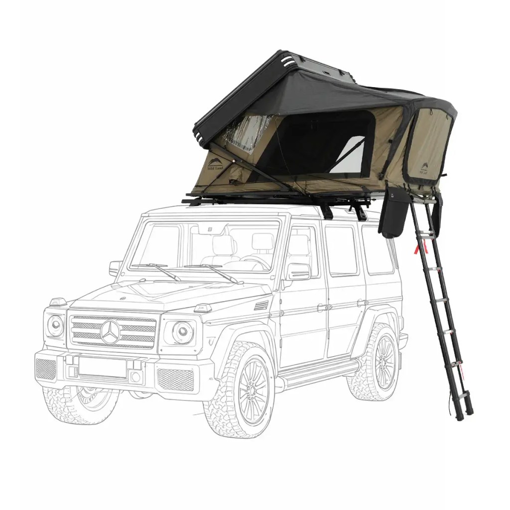 Rooftop Tent WildLand | Neo Frontier - Hard Shell Roof Top Tent 4x4 for Family Adventure