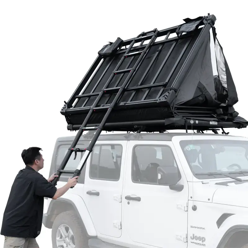 Waterproof 4 Person SUV 4X4 Soft Shell Roof Top Tent - Image 9